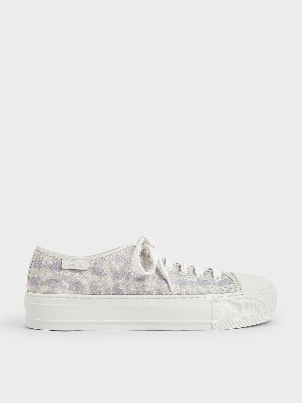 Woven Gingham Sneakers